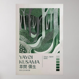 Yayoi Kusama Print, Modern Art Print, Livingroom Poster