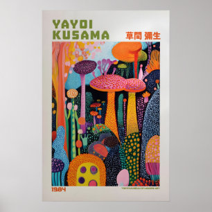 Yayoi Kusama Print, Modern Art Print, Livingroom Poster