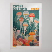 Yayoi Kusama Print, Modern Art Print, Yayoi Kusama