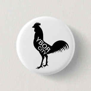 Ybor City Rooster Button