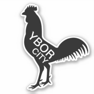 Ybor City Rooster Sticker