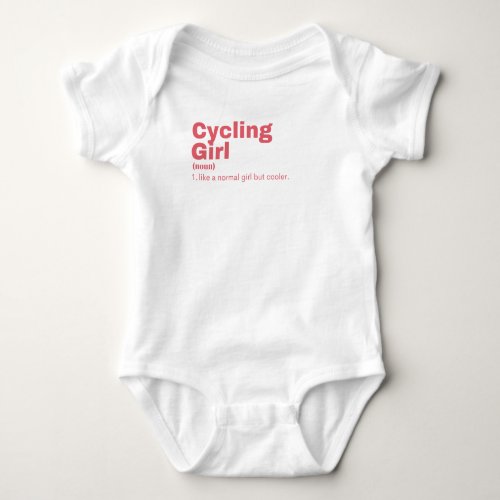 ycling Girl _ Cycling Baby Bodysuit