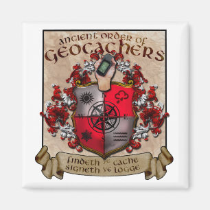 Ye Ancient Order of Geocachers magnet