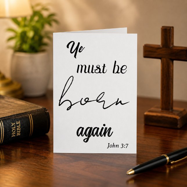 Ye Must Be Born Again Birthday  Cards (Creator Uploaded)