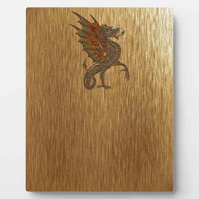 Ye Old Medieval Dragon Design Plaque (Front)