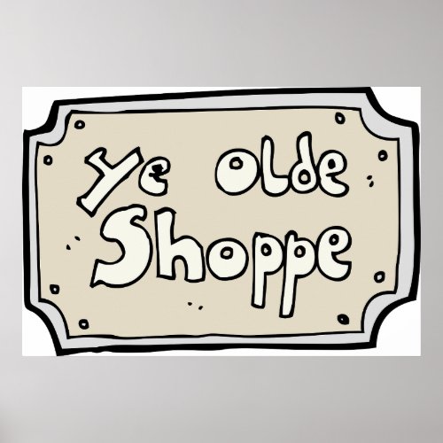 Ye Old Shoppe Sign