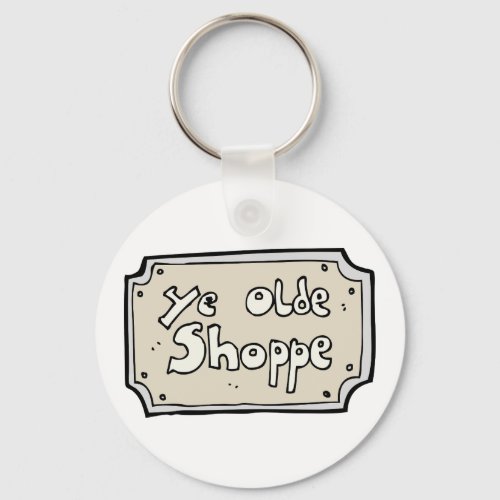 Ye Old Shoppe Sign Keychain