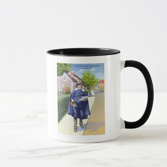 Ye Old Town Crier Ringing Bell Mug (Right)