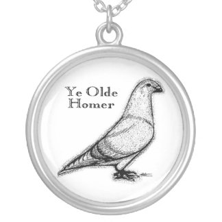 Ye Olde Homer Silver Plated Necklace