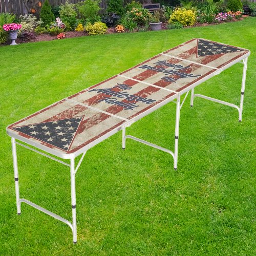 Ye Olde Independence Family Name Beer Pong Table