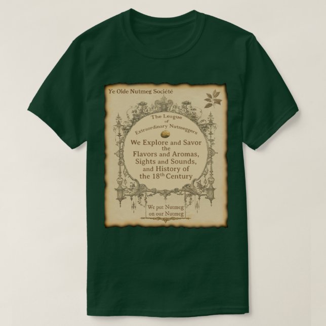 Ye Olde Nutmegger Burned Edges T-Shirt (Design Front)