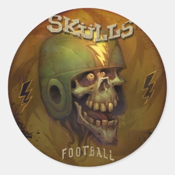 Ye Olde Skulls Stickers by woodyrye at Zazzle