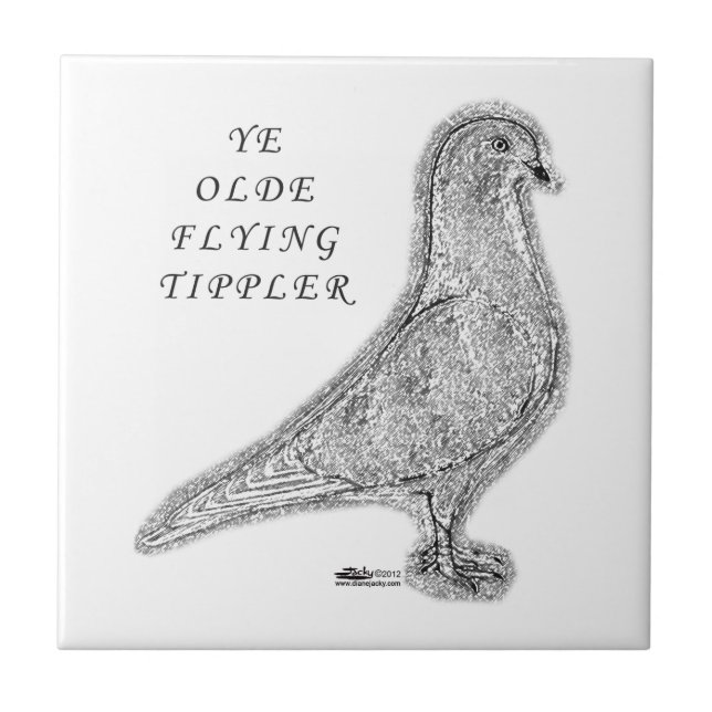 Ye Olde Tippler Pigeon Tile (Front)