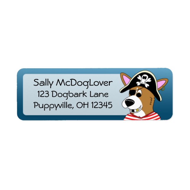 Ye Scurvy Corgi Label (Front)