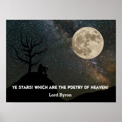 Ye Stars which are the poetry of heaven Poster