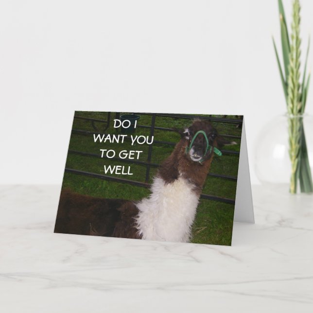 YEA! I WANT U TO GET WELL CARD (Front)