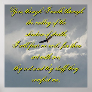 Yea Though I Walk Through The Valley of Death Post Poster