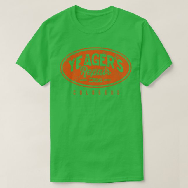 Yeagers Repair Shop T-Shirt (Design Front)