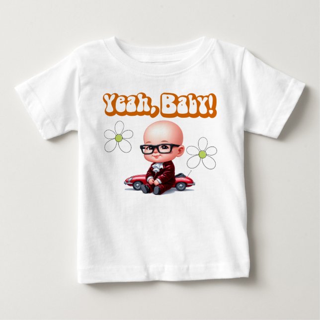 Yeah Baby Retro T-Shirt (Front)