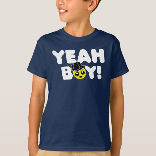 Yeah Boy Emoji Face Bashin Bros Gamer T_Shirt