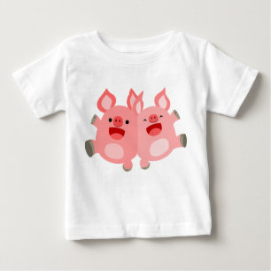 YEAH!! Cute Cartoon Pigs Baby T-Shirt