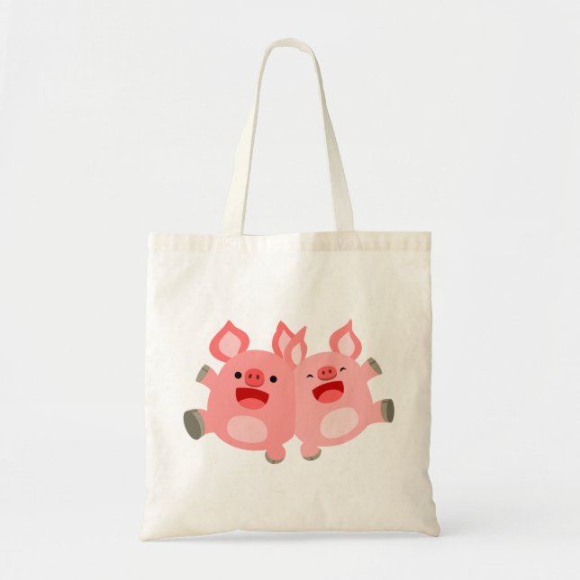 YEAH!! Cute Cartoon Pigs Bag (Front)