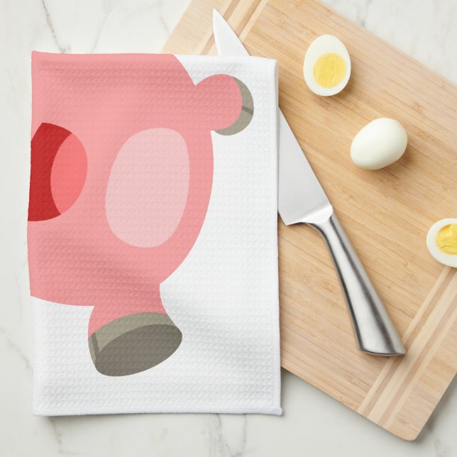 YEAH!! Cute Cartoon Pigs Kitchen Towel (Quarter Fold)