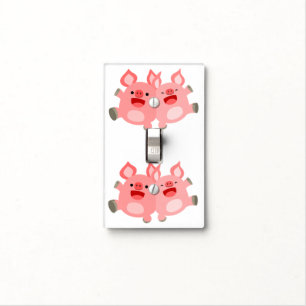 YEAH!! Cute Cartoon Pigs Light Switch Cover