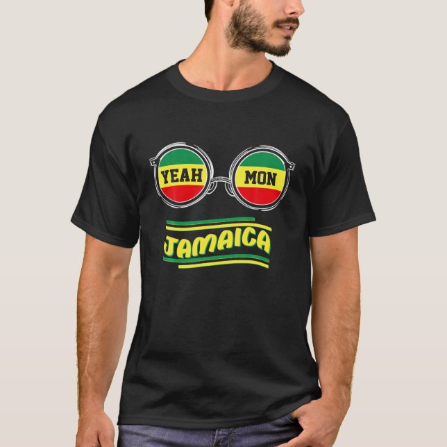 Yeah Mon Jamaican Vacation Jamaica Reggae Men Wome T-Shirt (Front)