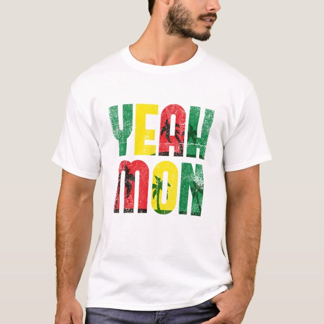 Yeah Mon Jamaican Vacation T-Shirt (Front)