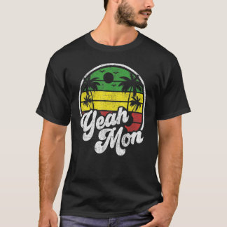 Yeah Mon Vintage Jamaica Reggae Jamaican Vacation  T-Shirt