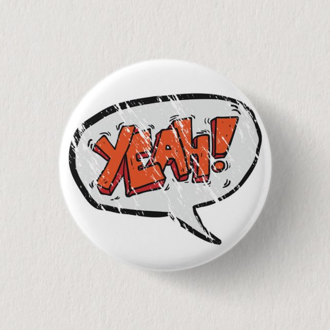 yeah pinback button (Front)