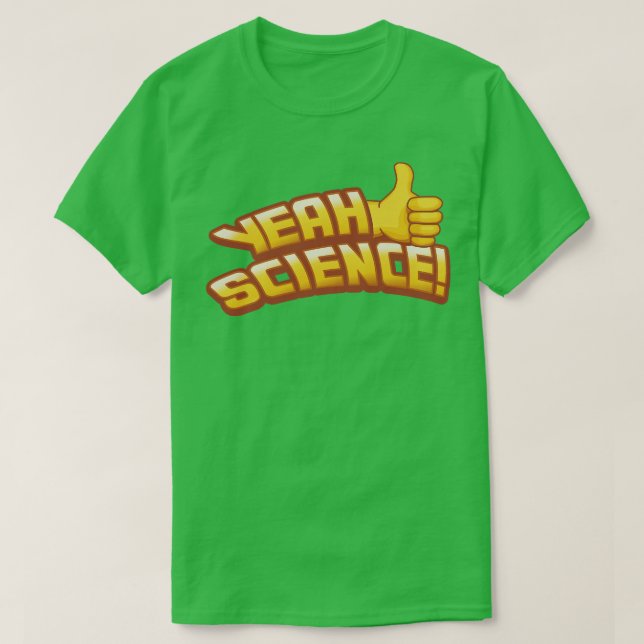 YEAH SCIENCE Thumbs Up T-Shirt (Design Front)