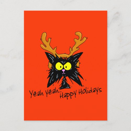 Yeah YeahHappy Holidays Holiday Postcard
