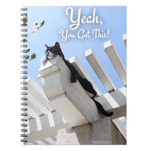 Yeah You Got Motivational Cat Photo Statement Notebook