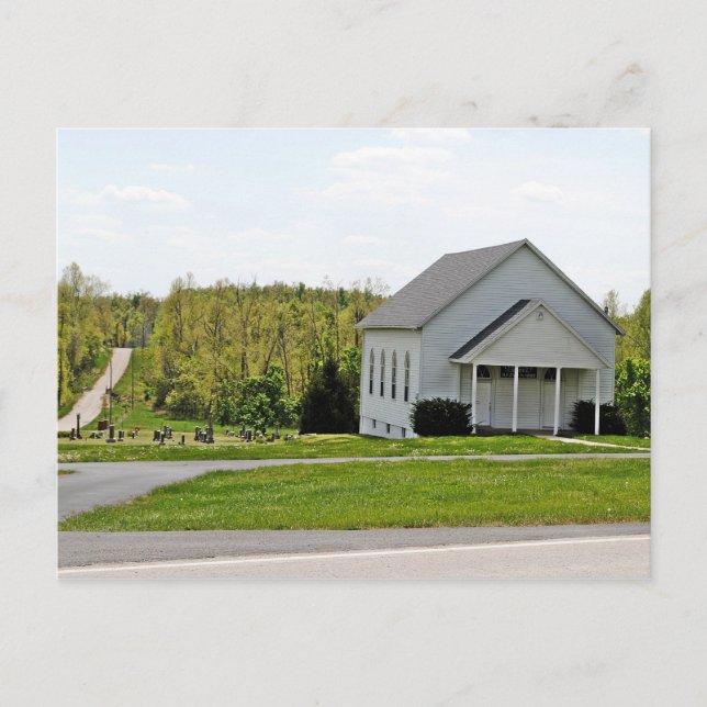 Yeakley Chapel & Cemetary on Route 66 Postcard (Front)