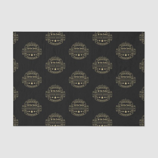 Year 1956 Birthday Tissue Paper (Front)
