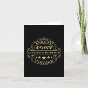 Year 1967 HAPPY BIRTHDAY Folded Photo Birthday Card