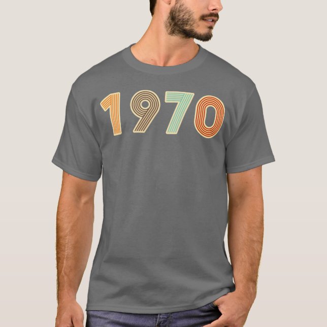 Year 1970 Born in the 70s boy T-Shirt (Front)
