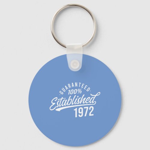 Year 1972 funny sayings men women keychain