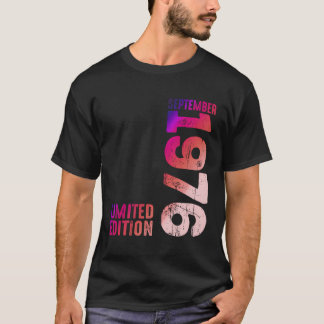 Year 1976 Month Of September 1976 Retro 1976 Vinta T-Shirt