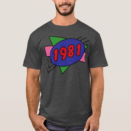 Year 1981 Retro 80s Graphic T_Shirt