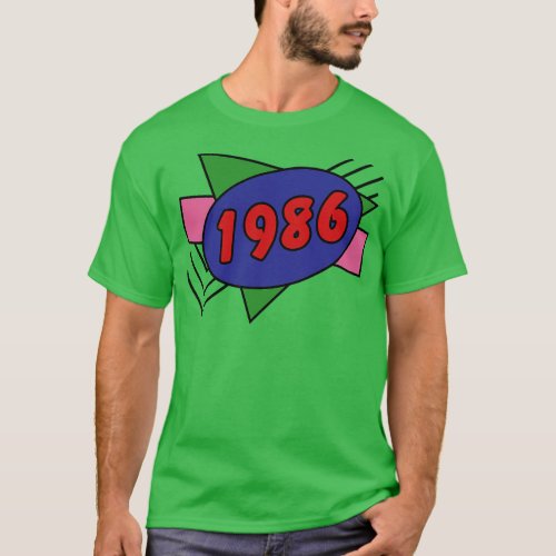 Year 1986 Retro 80s Graphic T_Shirt