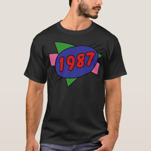 Year 1987 Retro 80s Graphic T_Shirt
