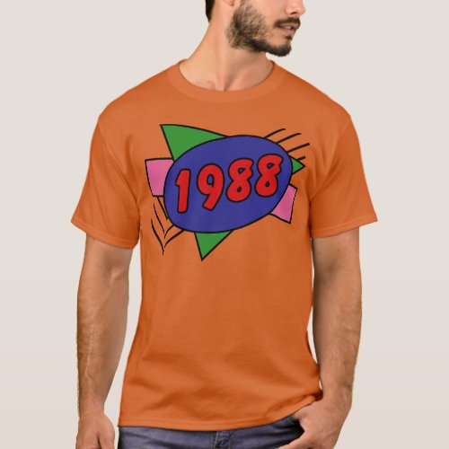 Year 1988 Retro 80s Graphic T_Shirt