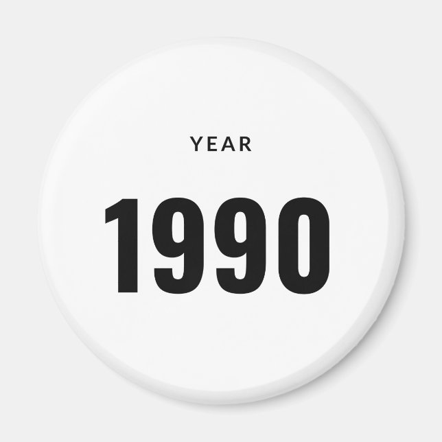 Year 1990 magnet (Front)