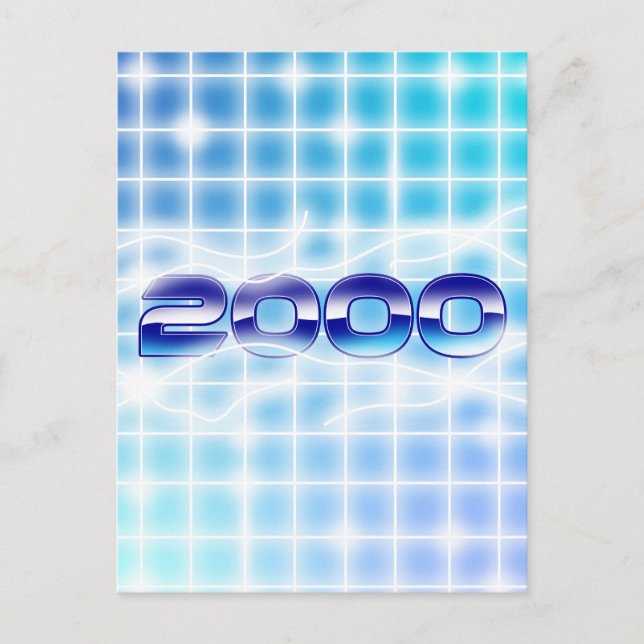 Year 2000 graphic postcard (Front)