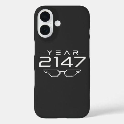 YEAR 2147 Cyberpunk Sci Fi Retro Space iPhone 16 Case