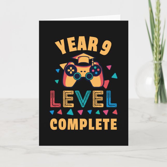 Year 9 Level Complete School Gaming Kids Gift Card (Front)