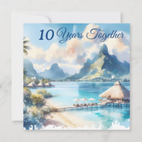 Year Anniversary Bora Bora French Polinesia Travel